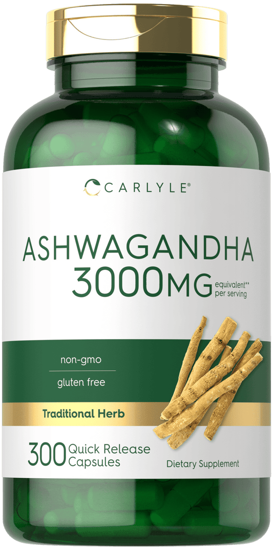 Ashwagandha Supplement 3000Mg | 300 Capsules | Non-Gmo, Gluten Free | by